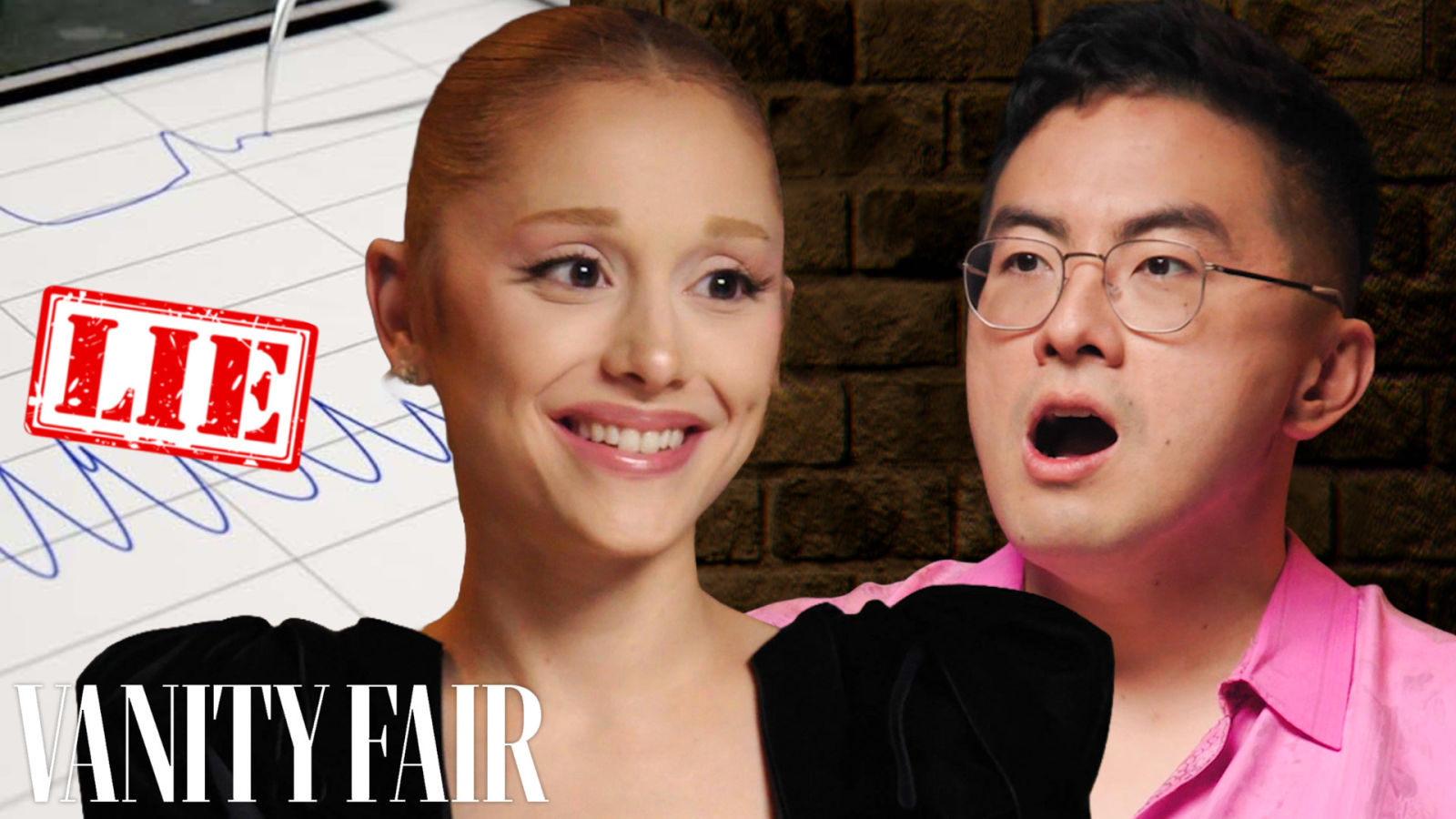 Ariana Grande & Bowen Yang Take Lie Detector Tests